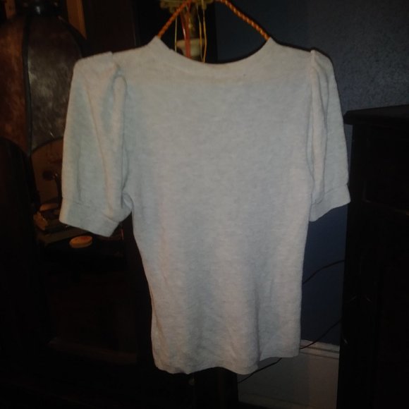 Express Crew Neck Puff Sleeve Sweater - Picture 4 of 4